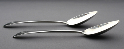 Scottish Georgian Silver Celtic Pointed Tablespoons (Pair) - Alexander Ziegler